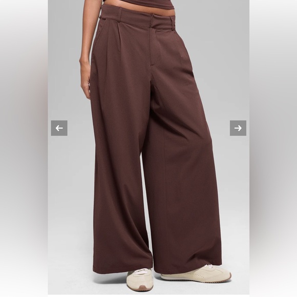 ALO Yoga High-Waist Dreamscape Trouser (Regular) XS Brownstone NWT